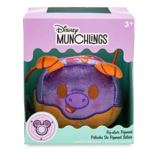 Figment Fig-Clair Disney Munchlings Plush – Specialty Treats – EPCOT Festival Of The Arts – Micro 4'' – Limited Release - Image 4