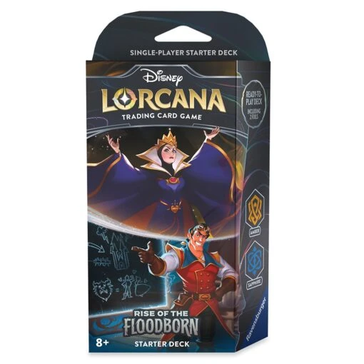 Disney Lorcana Trading Card Game By Ravensburger – Rise Of The Floodborn – Starter Deck – Evil Queen And Gaston - Image 2