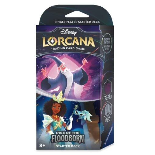 Disney Lorcana Trading Card Game By Ravensburger – Rise Of The Floodborn – Starter Deck – Merlin And Tiana - Image 2