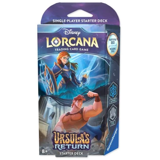 Disney Lorcana Trading Card Game By Ravensburger – Ursula's Return – Starter Deck – Frozen And Hercules - Image 2