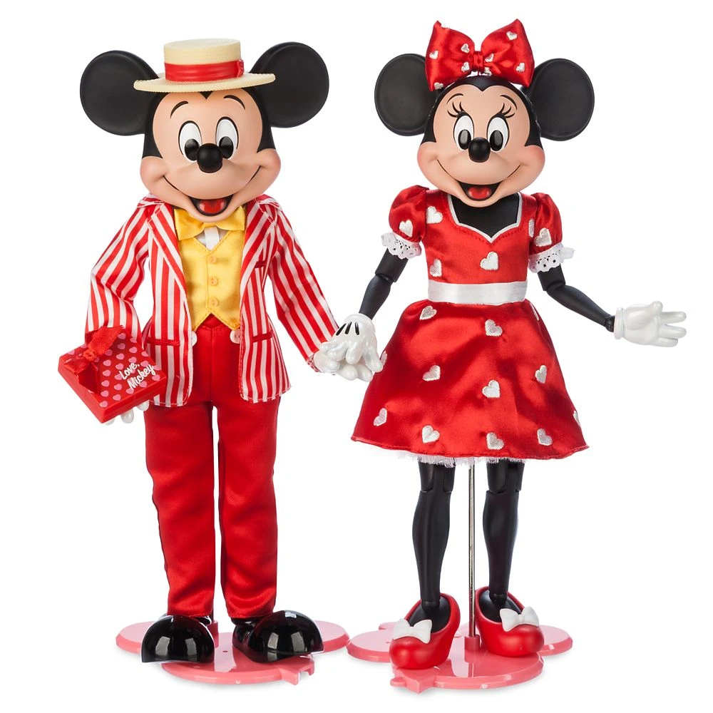 Disney Mickey Mouse And Minnie Mouse Valentine's Day Limited Edition Doll Set – 12'' 3 Disney Mickey Mouse And Minnie Mouse Valentine's Day Limited Edition Doll Set – 12''