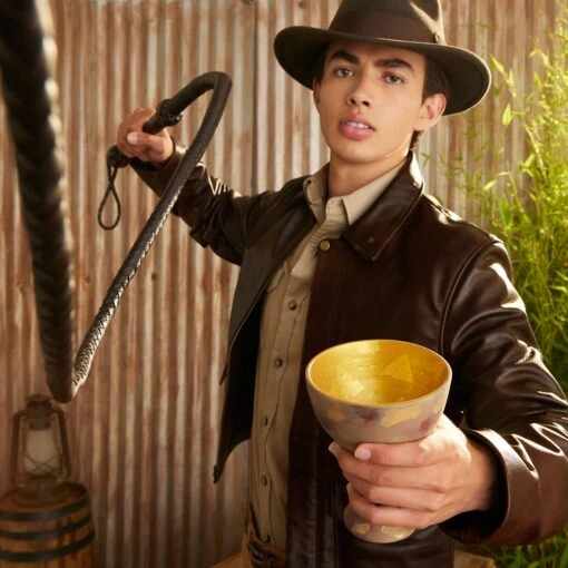 Disney Indiana Jones Leather Jacket For Adults - Image 10
