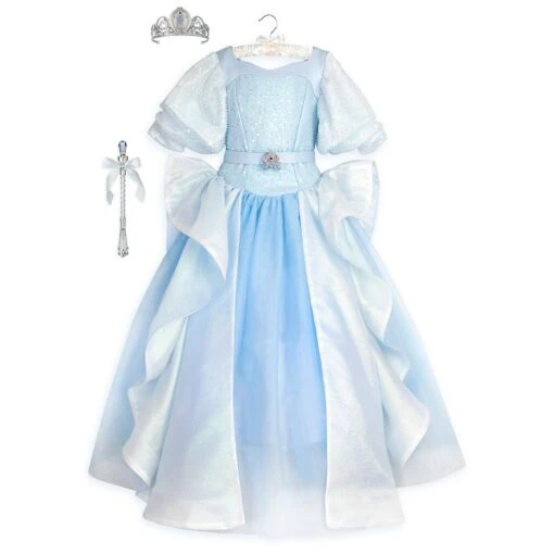 Disney Cinderella Light-Up Costume For Kids With Interactive Light-Up Wand And Tiara By A Leading Role - Image 2