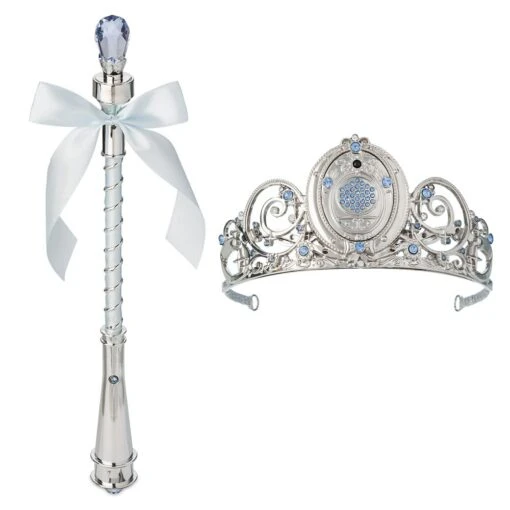 Disney Cinderella Light-Up Costume For Kids With Interactive Light-Up Wand And Tiara By A Leading Role - Image 4