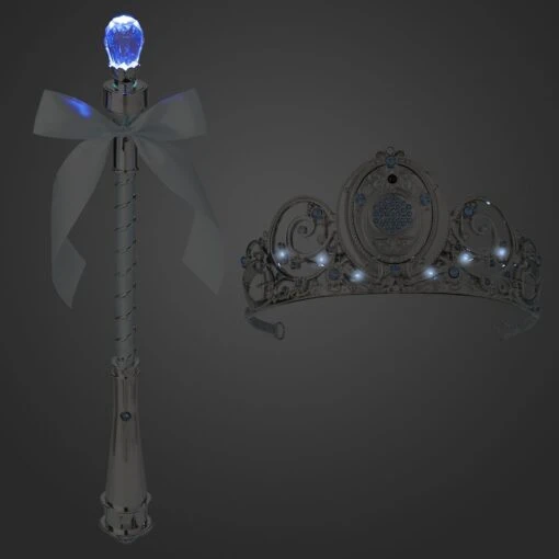 Disney Cinderella Light-Up Costume For Kids With Interactive Light-Up Wand And Tiara By A Leading Role - Image 5
