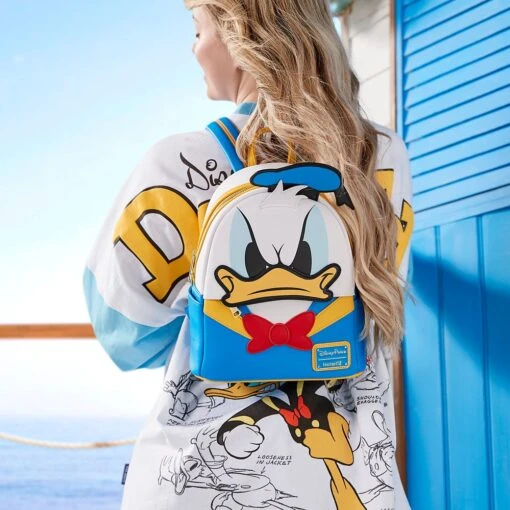 Disney Donald Duck 90th Anniversary Color Changing Loungefly Mini Backpack - Image 2