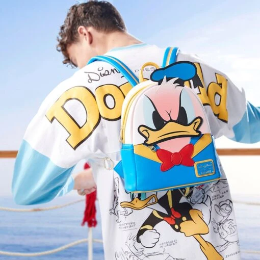 Disney Donald Duck 90th Anniversary Color Changing Loungefly Mini Backpack - Image 4