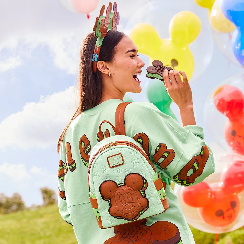 Mickey Mouse Ice Cream Sandwich Loungefly Mini Backpack – Disney Eats 4 Mickey Mouse Ice Cream Sandwich Loungefly Mini Backpack – Disney Eats - Image 2