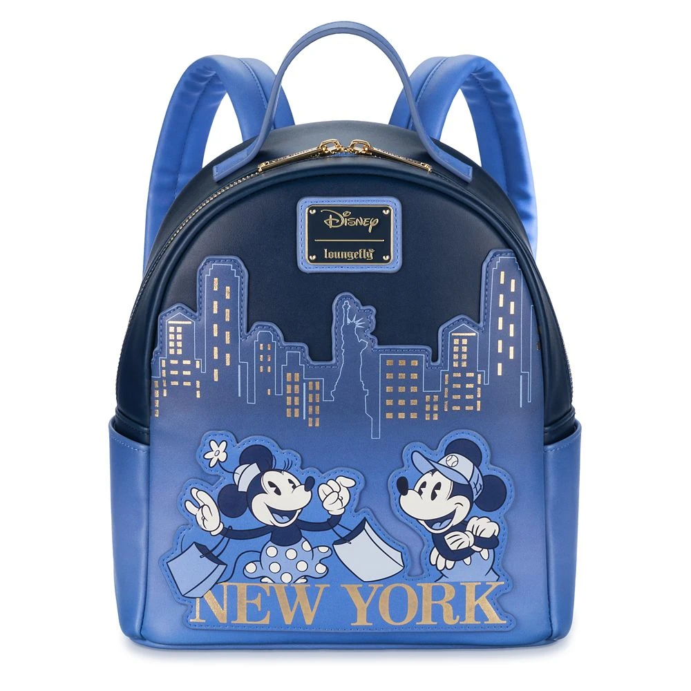 Disney Mickey Mouse And Minnie Mouse New York Loungefly Mini Backpack 3 Disney Mickey Mouse And Minnie Mouse New York Loungefly Mini Backpack
