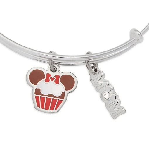 Disney Minnie Mouse Icon Cupcake And ''Mom'' Bangle By Alex And Ani - Image 2