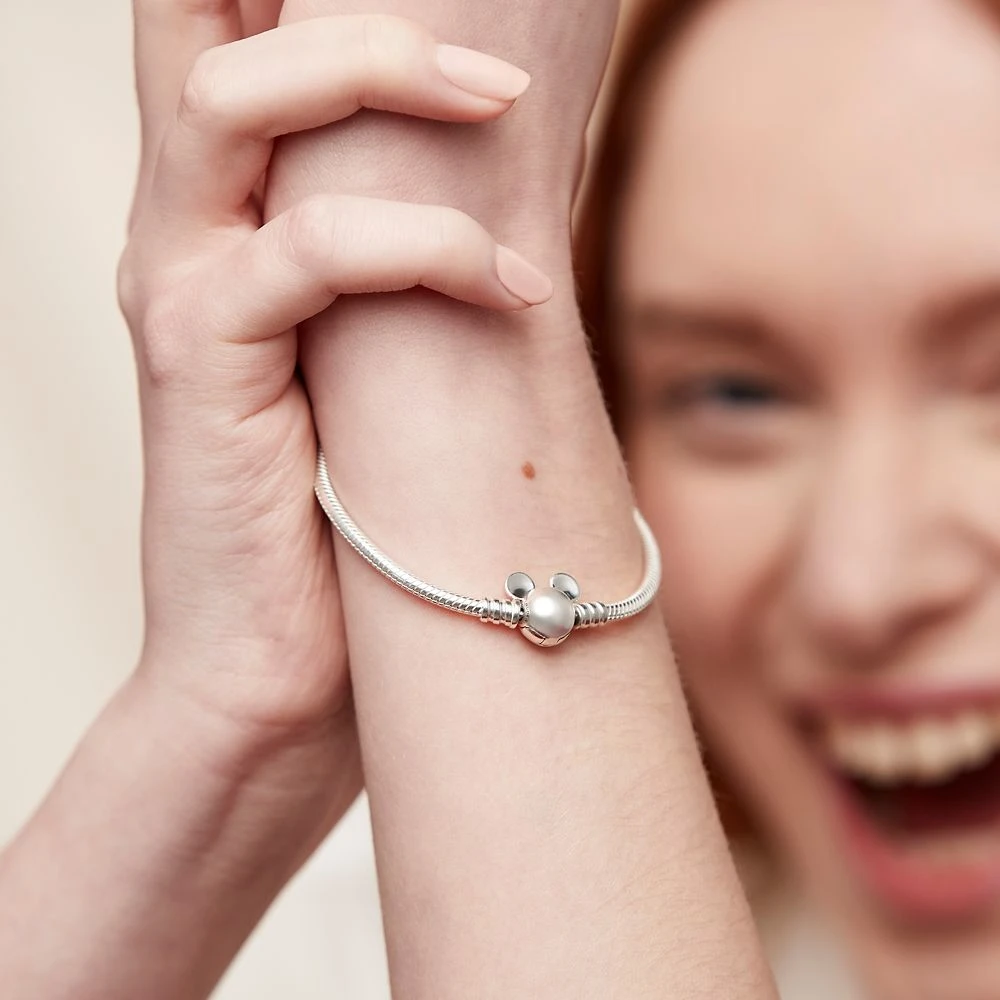 Disney Mickey Mouse Icon Snake Chain Bracelet By Pandora – Silver 4 Disney Mickey Mouse Icon Snake Chain Bracelet By Pandora – Silver - Image 2