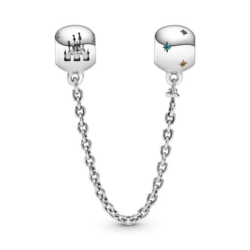 Fantasyland Castle Safety Chain Charm By Pandora – Disney Parks - Image 3