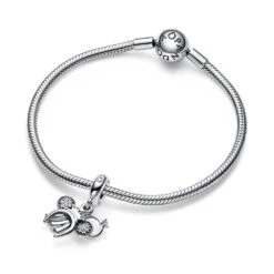 Minnie Mouse Bridal Ear Headband And Ring Double Dangle Charm By Pandora – Disney Parks 9 Minnie Mouse Bridal Ear Headband And Ring Double Dangle Charm By Pandora – Disney Parks -Disney 4300107850224 3