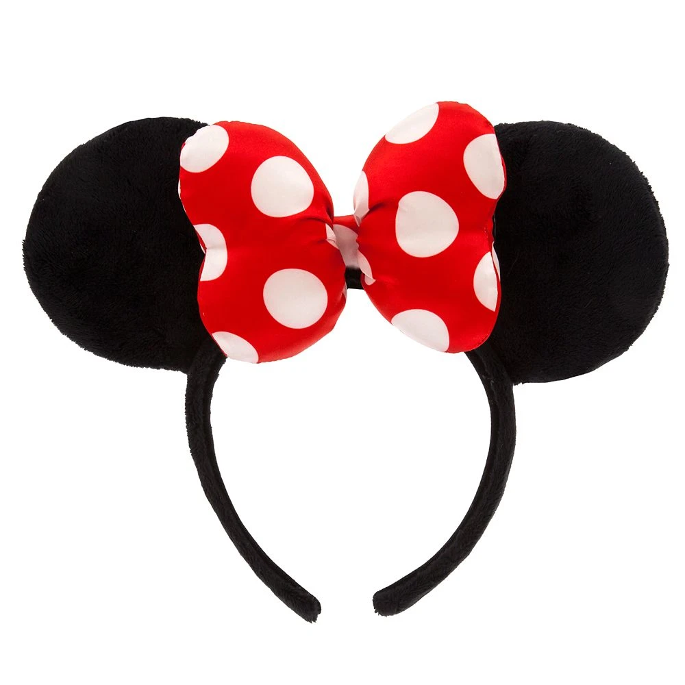 Disney Minnie Mouse Polka Dot Bow Ear Headband For Adults 3 Disney Minnie Mouse Polka Dot Bow Ear Headband For Adults