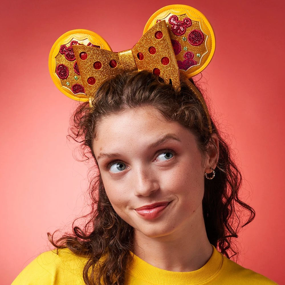 Minnie Mouse Pizza Ear Headband For Adults – Disney Eats 4 Minnie Mouse Pizza Ear Headband For Adults – Disney Eats - Image 2