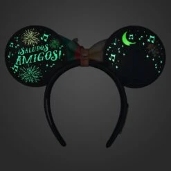 Disney The Three Caballeros Glow-in-the-Dark Loungefly Ear Headband With Removable Bow For Adults – EPCOT -Disney 4503105710117 3