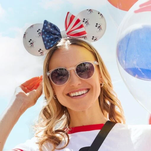 Disney Mickey And Minnie Mouse Americana Loungefly Ear Headband For Adults - Image 2