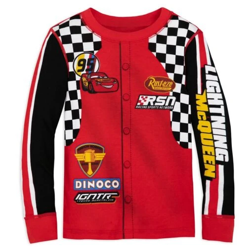 Disney Lightning McQueen Racing Suit Costume PJ PALS For Kids – Cars - Image 2