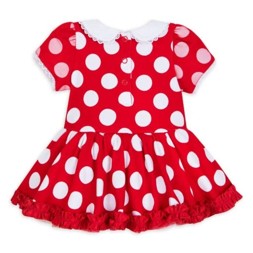 Disney Minnie Mouse Costume Bodysuit For Baby – Red - Image 3