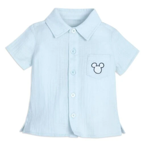 Disney Mickey Mouse Icon Woven Shirt And Pants Set For Baby - Image 2