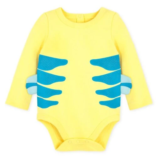 Disney Flounder Costume Bodysuit For Baby – The Little Mermaid - Image 3