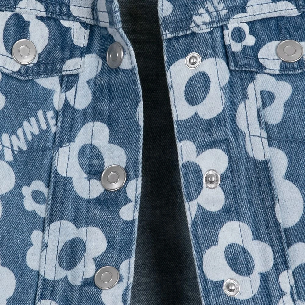 Disney Minnie Mouse Floral Denim Jacket For Baby 6 Disney Minnie Mouse Floral Denim Jacket For Baby - Image 4