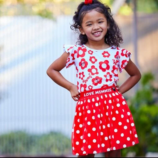 Disney Minnie Mouse Polka Dot Skort For Girls - Image 2