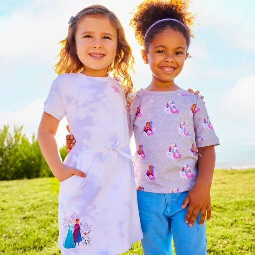 Disney Frozen Tie-Dye Dress For Girls - Image 2