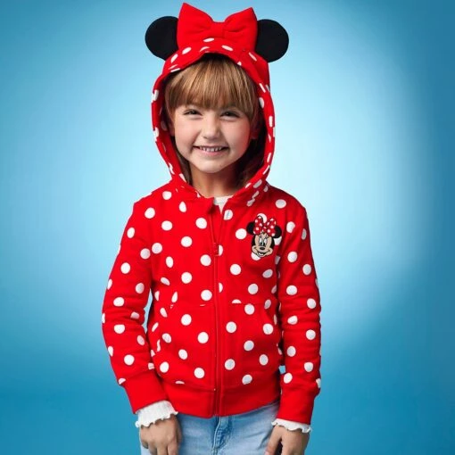 Disney Minnie Mouse Zip Hoodie For Kids - Image 2