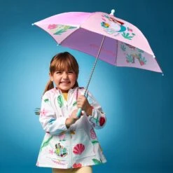 Disney Princess Hooded Rain Jacket For Girls -Disney 5004057810253 1