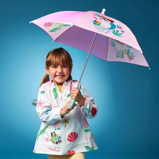 Disney Princess Hooded Rain Jacket For Girls - Image 2