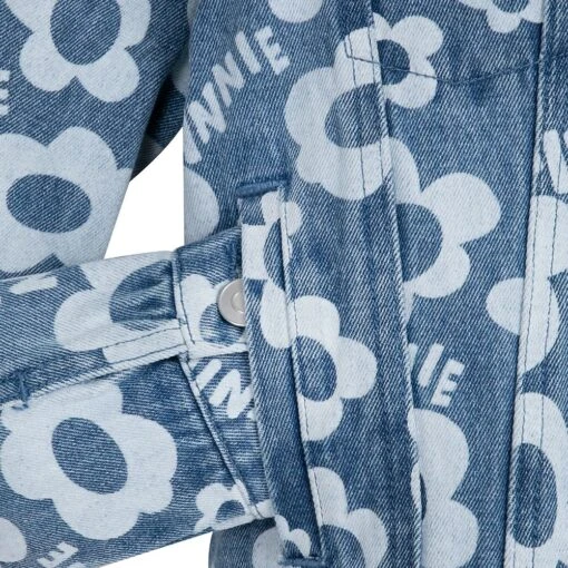 Disney Minnie Mouse Floral Denim Jacket For Girls - Image 5