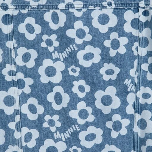 Disney Minnie Mouse Floral Denim Jacket For Girls - Image 7