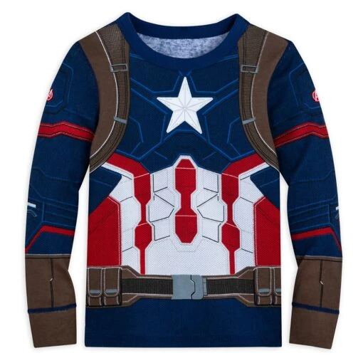 Disney Captain America Costume PJ PALS For Kids - Image 3