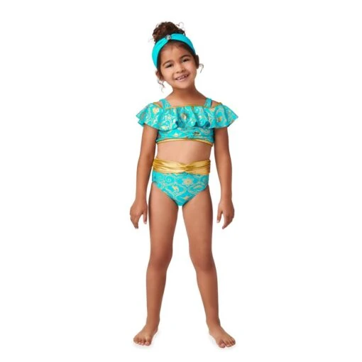 Disney Jasmine Deluxe Swimsuit For Girls – Aladdin - Image 2
