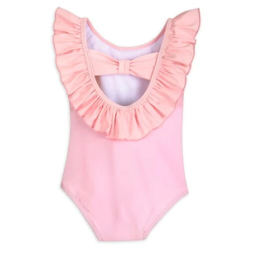 Disney Minnie Mouse Pink Swimsuit And Hair Scrunchie Set For Girls - Image 3