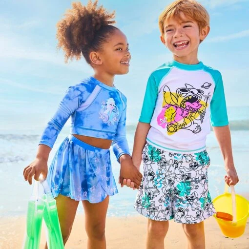 Disney Stitch Swim Trunks For Boys - Image 2