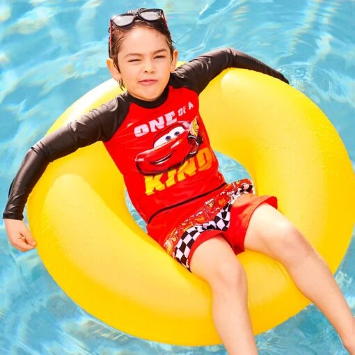 Disney Lightning McQueen Swim Trunks For Kids – Cars - Image 6