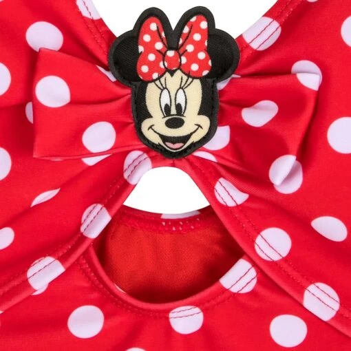 Disney Minnie Mouse Red Polka Dot Swimsuit For Girls - Image 4