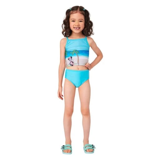 Disney Minnie Mouse Two-Piece Swimsuit For Girls - Image 2