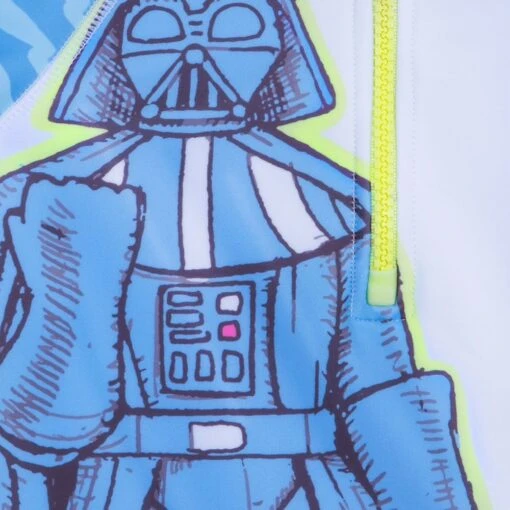 Disney Darth Vader Half-Zip Rash Guard For Kids – Star Wars - Image 3