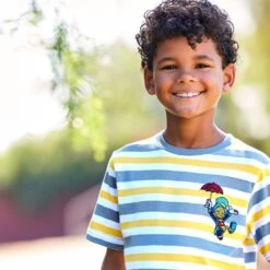 Disney Pinocchio And Jiminy Cricket Striped T-Shirt For Kids -Disney 5007048020047 6