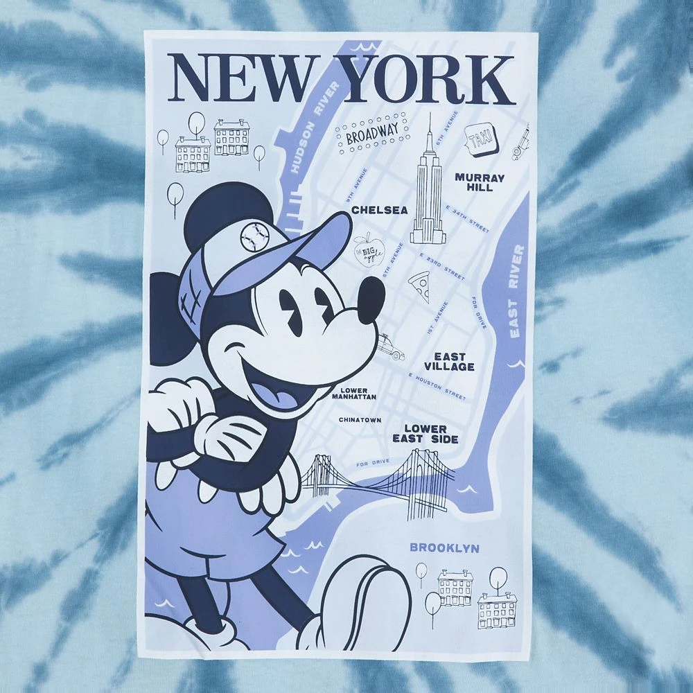 Disney Mickey Mouse New York Tie-Dye T-Shirt For Boys 4 Disney Mickey Mouse New York Tie-Dye T-Shirt For Boys - Image 2