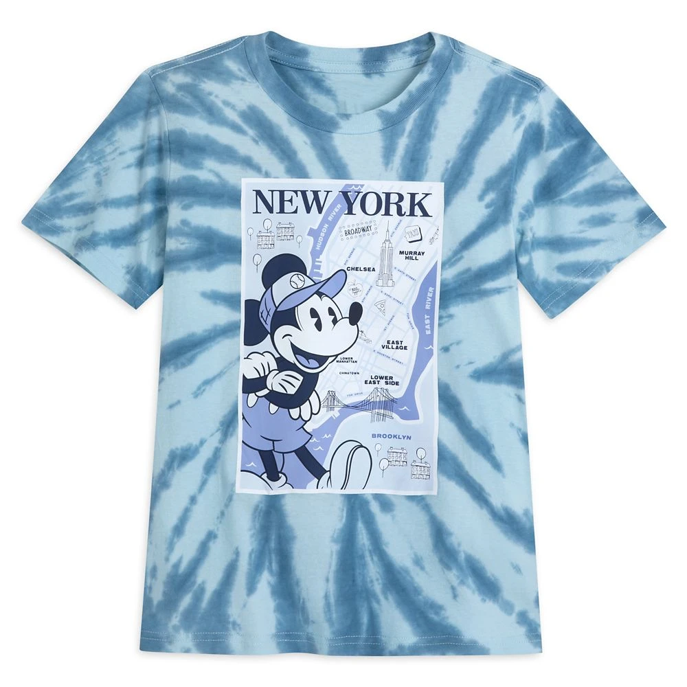 Disney Mickey Mouse New York Tie-Dye T-Shirt For Boys 3 Disney Mickey Mouse New York Tie-Dye T-Shirt For Boys