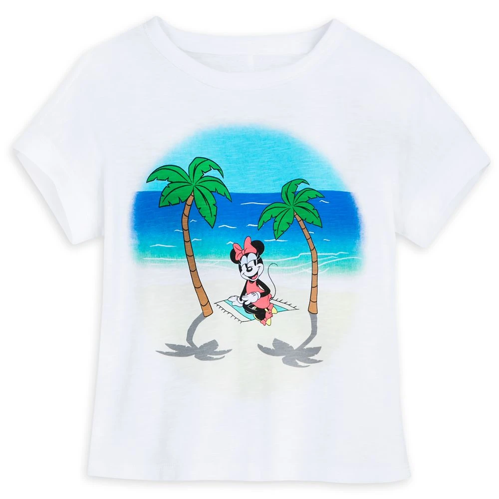 Disney Minnie Mouse Summer Beach T-Shirt For Kids 3 Disney Minnie Mouse Summer Beach T-Shirt For Kids