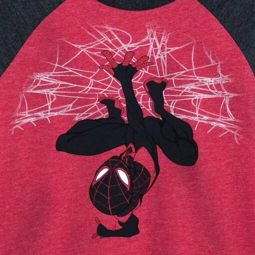 Disney Miles Morales Raglan T-Shirt For Kids – Spider-Man: Across The Spider-Verse - Image 2