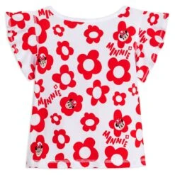 Disney Minnie Mouse Floral T-Shirt For Girls – Sensory Friendly -Disney 5007106030224 2