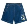 Disney Donald Duck Denim Shorts For Women – 90th Anniversary -Disney 5100057750275