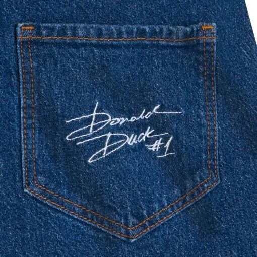 Disney Donald Duck Denim Shorts For Women – 90th Anniversary - Image 5