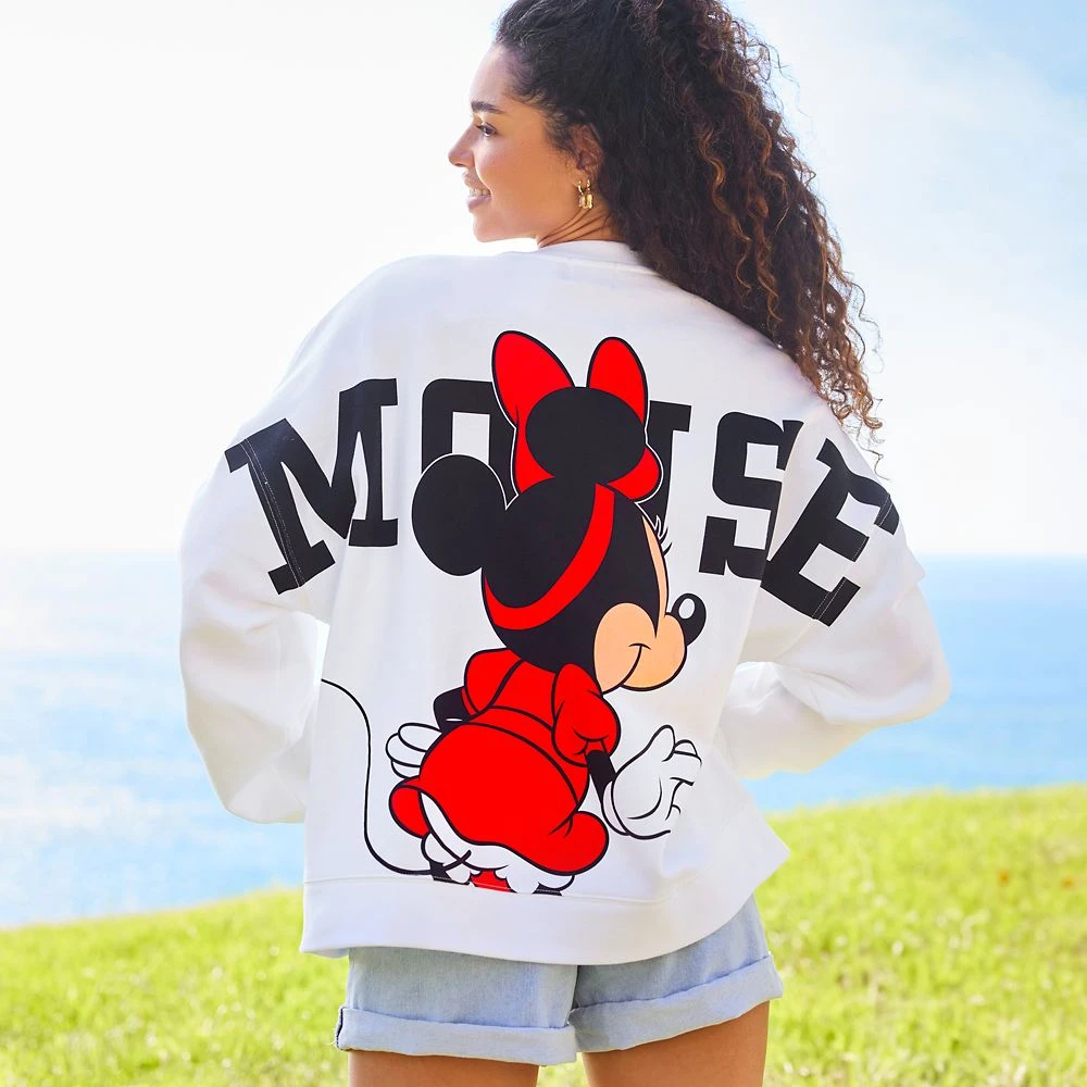 Disney Minnie Mouse Back To Front Pullover Sweatshirt For Women 7 Disney Minnie Mouse Back To Front Pullover Sweatshirt For Women - Image 5